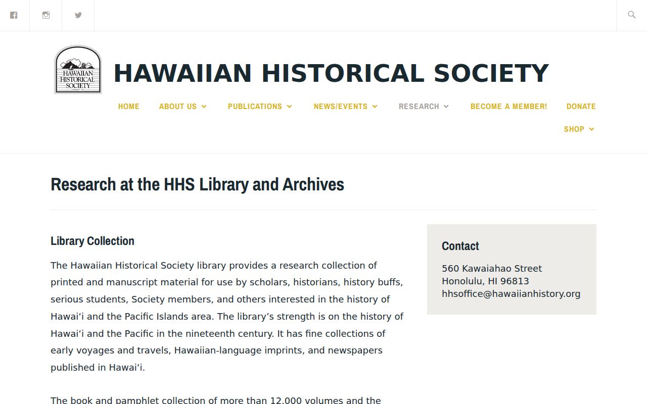Kapolei city directory research at the Hawaiian Historical Society